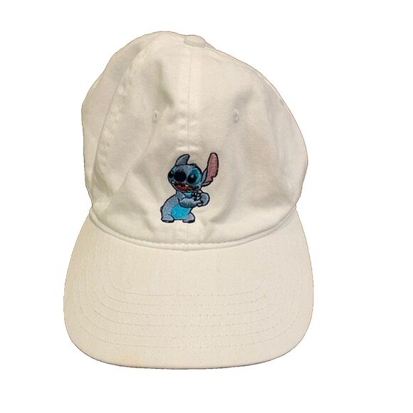 Disney Accessories - Disney Lilo & Stitch Embroidered White Hat Cap OS Cotton Adjustable
